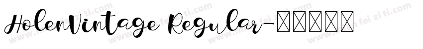 HolenVintage Regular字体转换